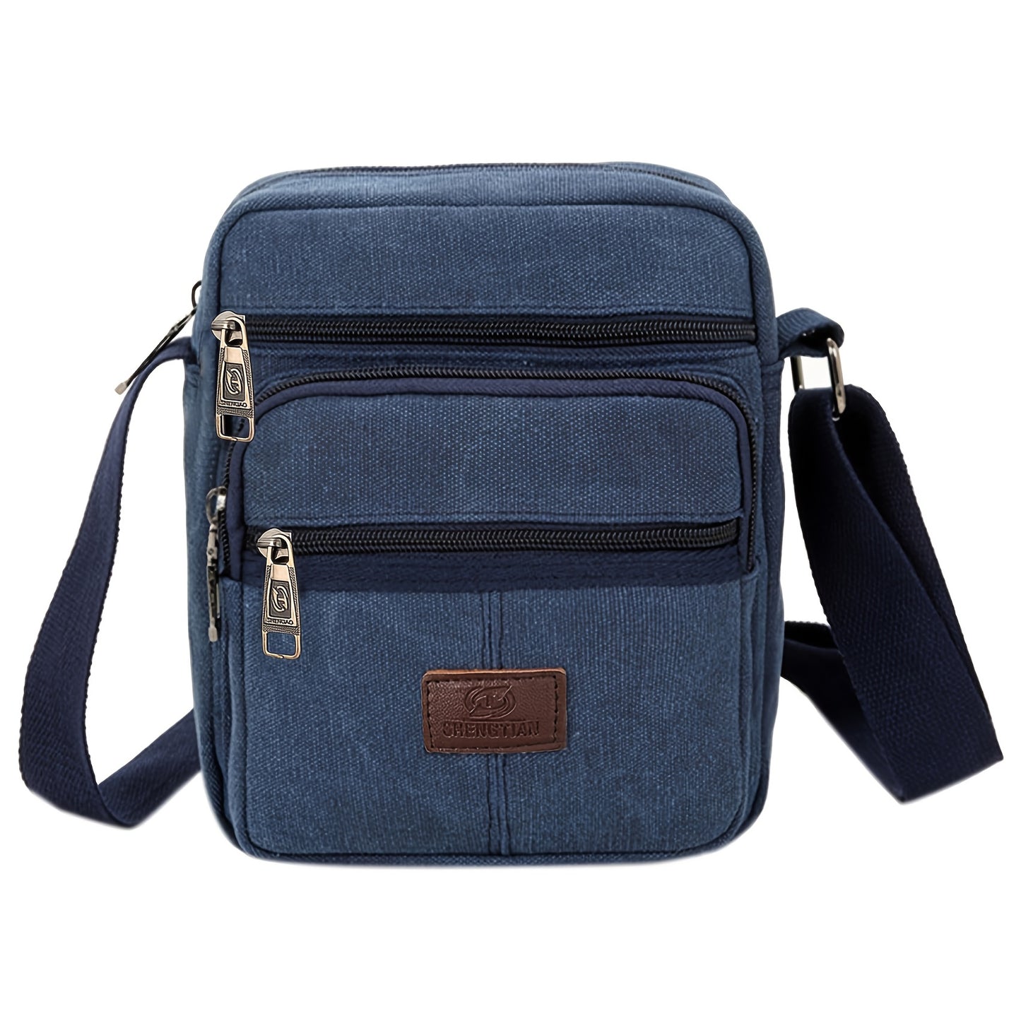 Men's Canvas Crossbody Bag - Casual Shoulder Bag for Hiking and Travel